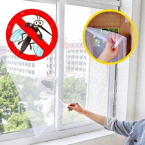 Mosquiteiro Tela Para Janela Com Velcro