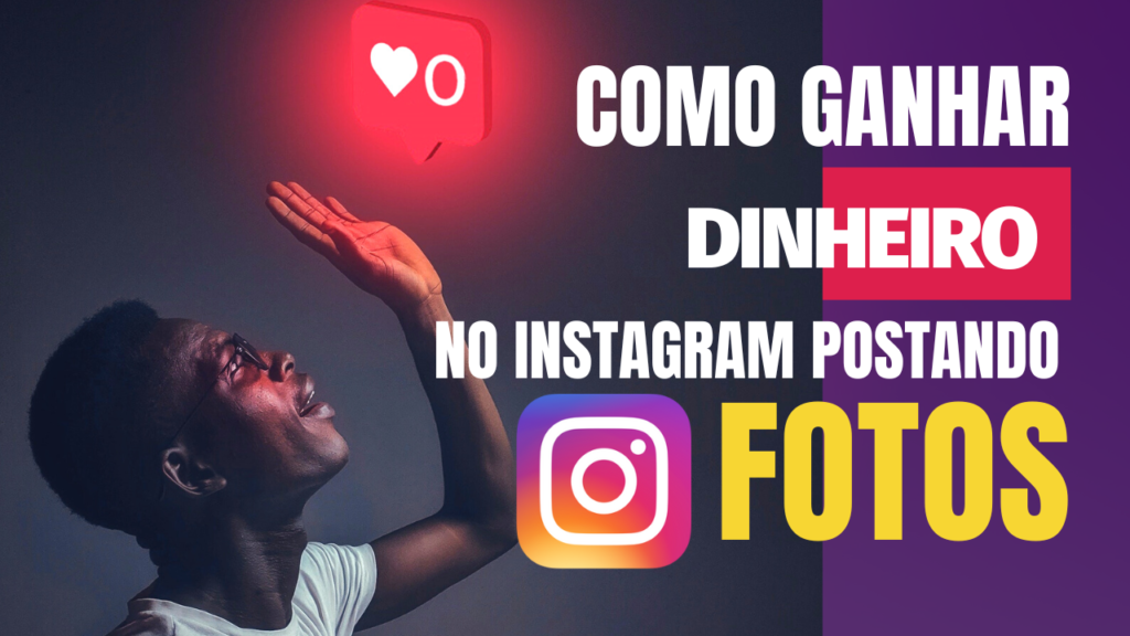 HOMEM NEGRO GANHANDO RENDA EXTRA COM FOTOS POSTADAS NO INSTAGRAM